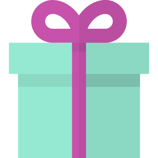 An icon of a box tied with a bow