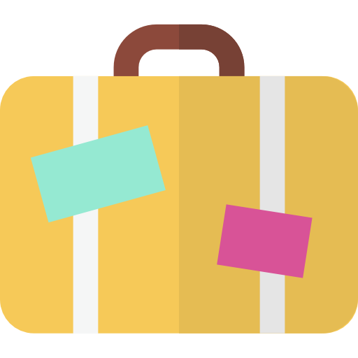 An icon showing a suitcase